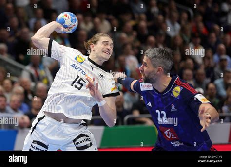 Juri Knorr Of Germany Luka Karabatic Of France France Vs Germany