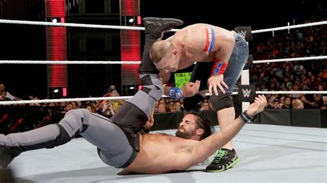 John Cena Vs Seth Rollins Photos