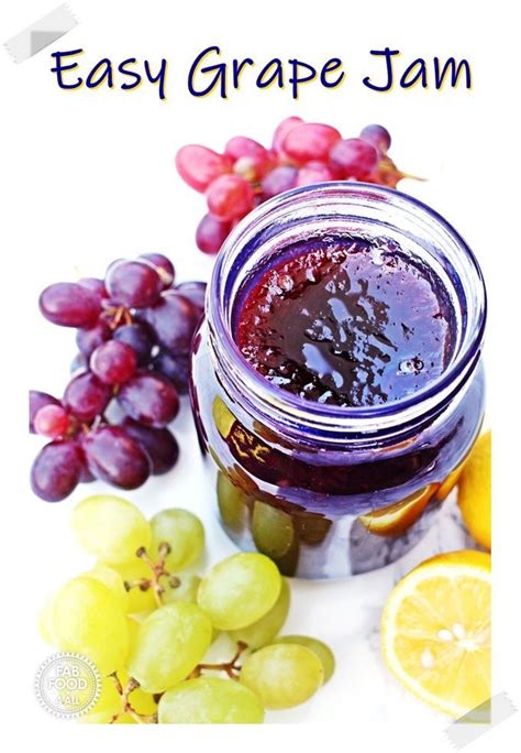 Easy Grape Jam 3 Ingredients And No Pectin Grape Jam Recipe Grape