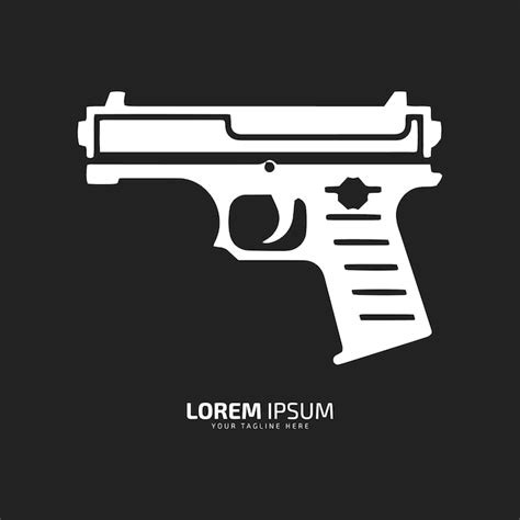 Premium Vector Minimal And Abstract Logo Of Gun Vector Pistol Icon