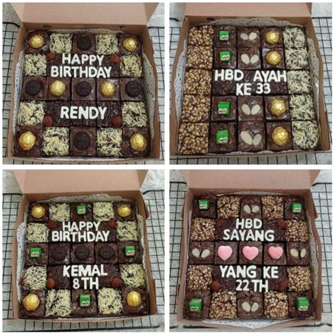 Jual BROWNIES FUDGY BROWNIES PANGGANG ULANG TAHUN ULTAH BIRTHDAY