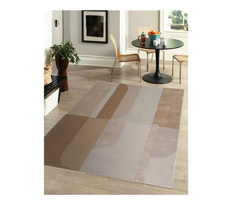 Tapis Laine Et Viscose Tufté Main Moderne Carmen Beige 200x300 Tapis