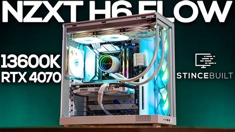 New Nzxt H6 Flow Pc Build 13600k Rtx 4070 Youtube