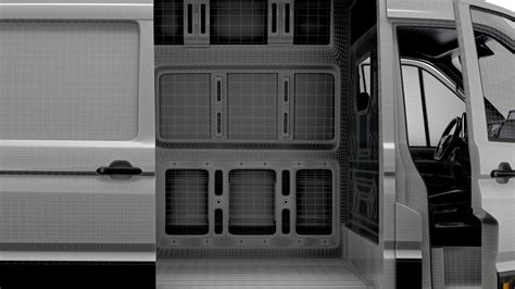 Vw Crafter Panel Van L H Hq Interior D Model By Creator D