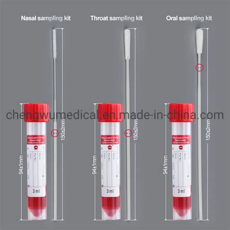 Ce Sterile Upper Respiratory Virus Sampling Tube Viral Culture Media