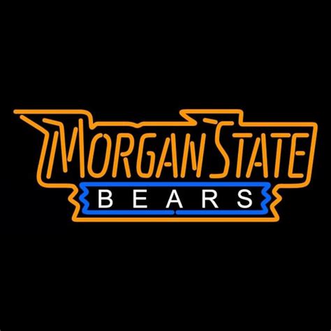 Custom Morgan State Bears Wordmark 2002 Pres Logo NCAA Neon Sign Neon