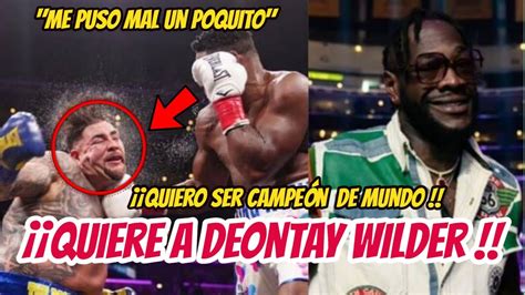 ANDY RUIZ DISFRUTA TRIUNFO SOBRE LUIS ORTIZ Y QUIERE A DEONTAY WILDER