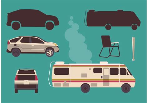 Breaking Bad Vehicle Vector Set 88364 Vector Art at Vecteezy