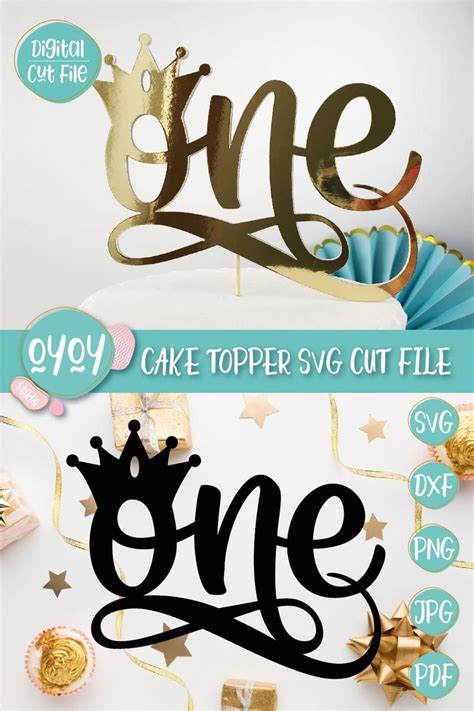 Diy Cake Topper Birthday First Birthday Cakes 1st Birthday Parties Download File Digital