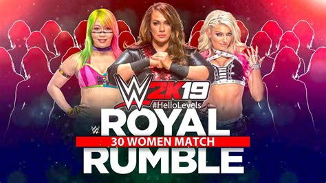 WWE 2K19 30 Women Royal Rumble Match WWE 2K19 Royal Rumble Gameplay