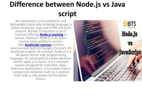 Difference Between Node Js Vs Java Script PPT