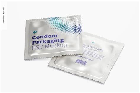 Premium Psd Condoms Packaging Mockup