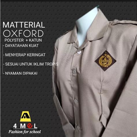 Jual Baju Pramuka Perempuan Lengan Panjang Model Kantong Bawah Tali