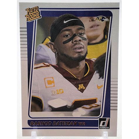 Rashod Bateman Rated Rookie Football Card