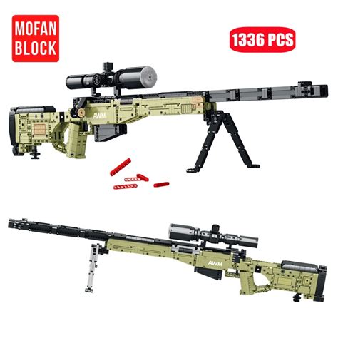 Accuracy International AWM Sniper Rifle - 1336 Pieces - BrickArmyToys