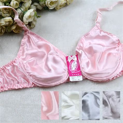 3pcs Sexy Silk Bra 100 Silk Comfortable Wire Free Solid 34b42b B And In Bras From Underwear