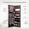 Amazon Nafort Lockable Mirror Jewelry Armoire Organizer With