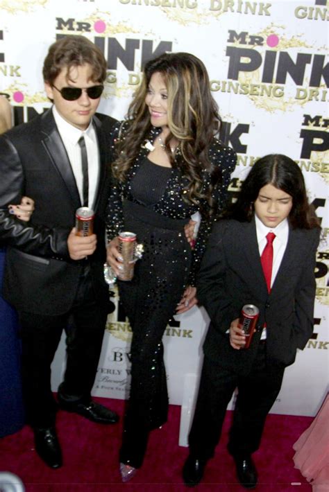 Prince Jackson Latoya Jackson And Blanket Jackson At Mr Pink Drink