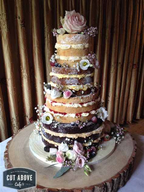Naked Semi Naked Buttercream Wedding Cakes Cut Above Cake Co