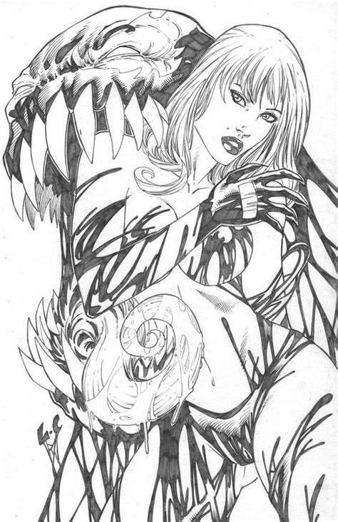 Gwen Jane She Venom Symbiote Transformation Comic Babes Comic Art