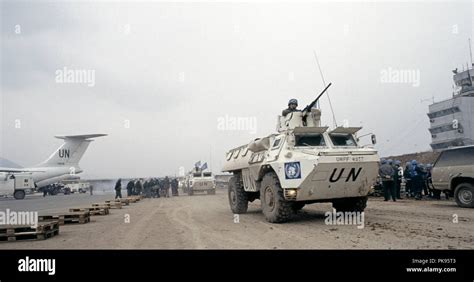 8th March 1993 During The Siege Of Sarajevo A Column Of United Nations