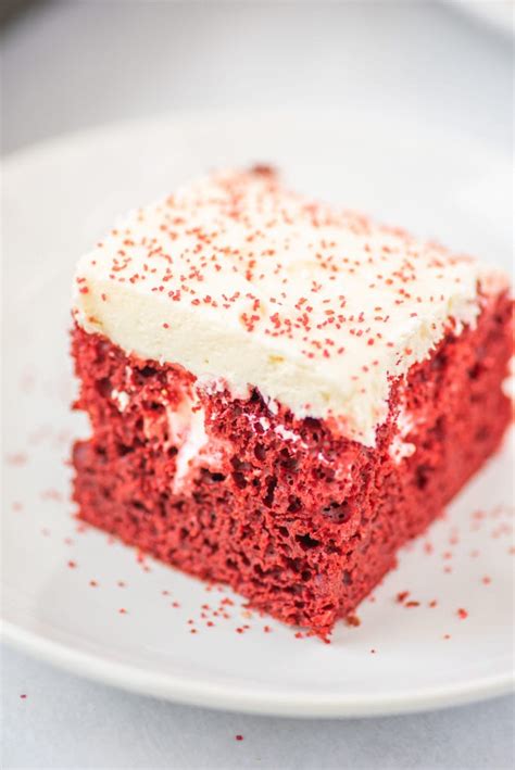 Easy Red Velvet Poke Cake Best Ever Cream Cheese Buttercream