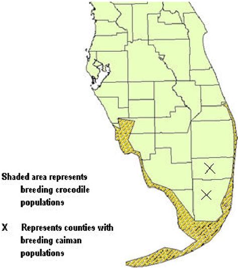 American Alligator Habitat Map