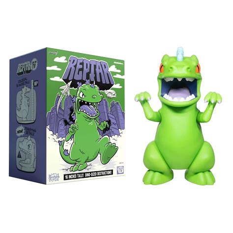 Jul228930 Rugrats Supersize Reptar 16in Vinyl Fig Previews World