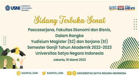 Yudisium Pascasarjana Fakultas Ekonomi Bisnis Semester Ganjil Ta