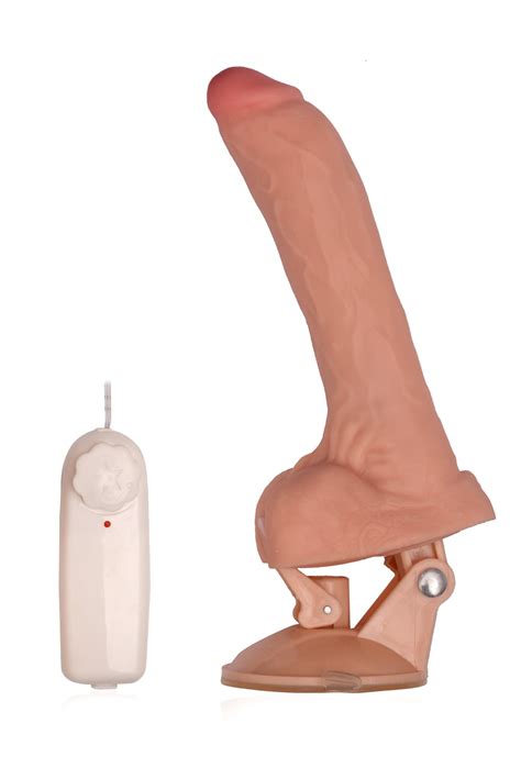 Du E Dildo Z Przyssawk Sztuczny Penis Z Wibracj Area Pl