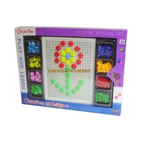 Coffret Jeu Mosa Que Clous Plastique Multicolores Achat Vente Jeu