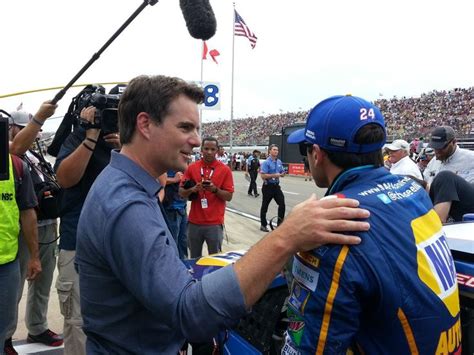 Jeff Gordon And Chase Elliot At Mis 82016 Chase Elliott Nascar