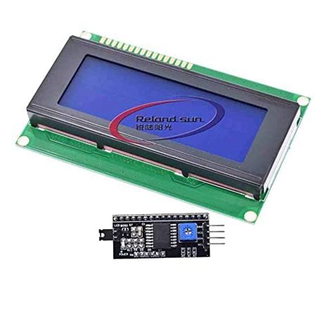 Amazon LCD HD44780 2004 4x20 Serial LCD Black Character Blue