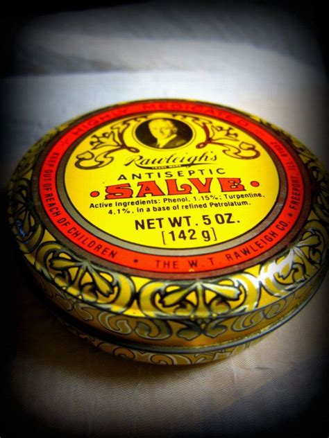 Vintage Rawleighs Highly Medicated 5 Oz Salve Tin 12 99 Would Make A