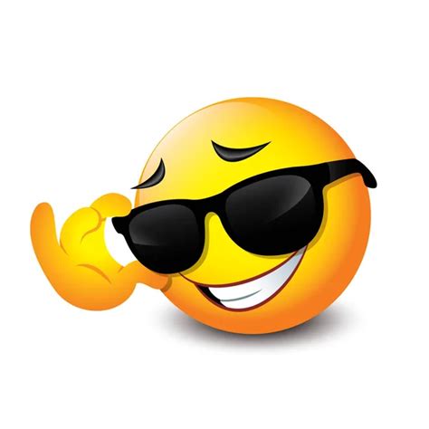 Smiley Face With Sunglasses Emoticon