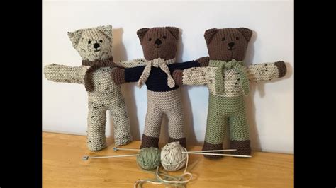 How To Knit Teddy Bears Youtube