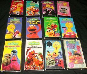 Sesame Street Vhs Lot On Popscreen