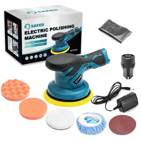 Saker Mini Cordless Car Buffer Polisher Inch V Portable Polishing