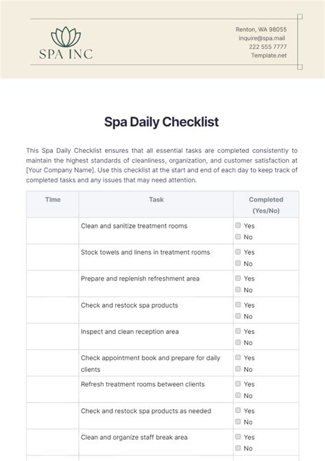 Free Daily Checklist Templates Editable And Printable