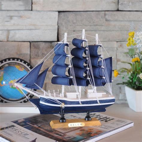 R Plica De Barco Vela De Madeira N Utica Artesanal Modelo Pirata