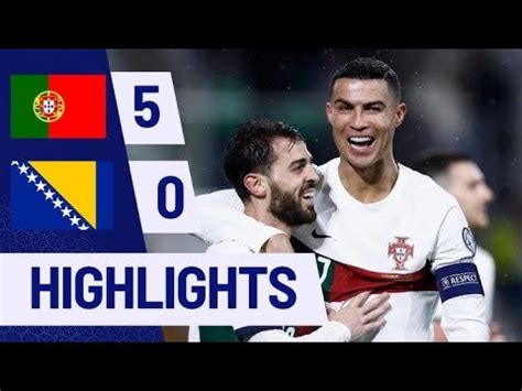 Ronaldo 2 Goals Portugal Vs Bosnia Herzegovina 5 0 All Goals And