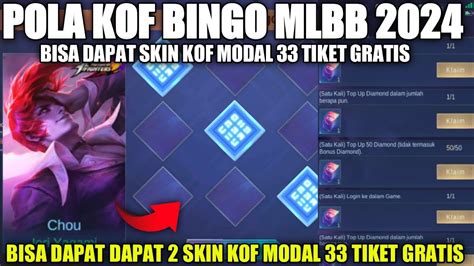 Bingo Pattern Kof Semua Dapat Skin Epic Gratis Tiket