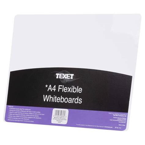 Texet A4 Flexible Whiteboard Pk10