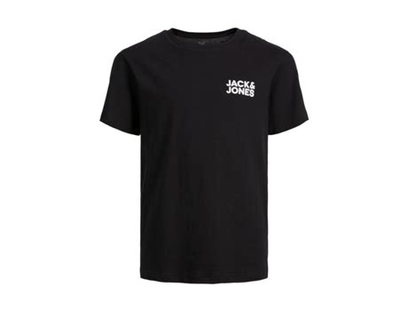 Camiseta JACK JONES Menino 8 Anos Preto Worten Pt