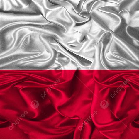 Poland Flag Illustration Vector Waving D Fiber Poland Poland Flag