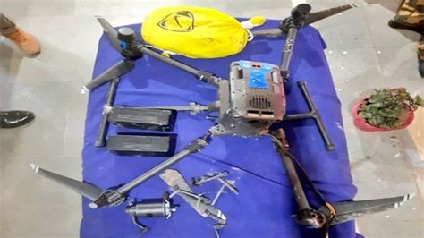 Bsf Personnel Shoot Down Pakistani Drone Carrying Narcotics Across