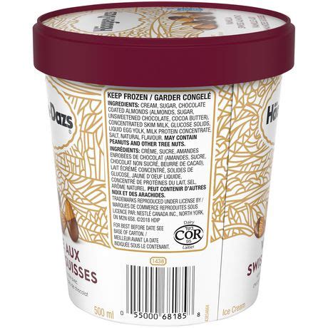 Haagen-Dazs HÄAGEN-DAZS® Vanilla Swiss Almond 500 ml | Walmart Canada