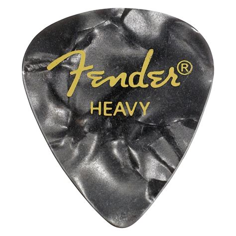 P As Guitarra Bajo Fender Shape Premium Celluloid Picks Black Moto