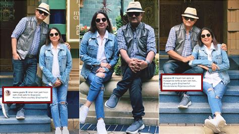 Neena Gupta Meets Badhaai Ho Co Star Gajraj Rao In London Says