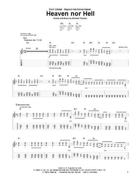 Heaven Nor Hell by Volbeat - Guitar Tab - Guitar Instructor